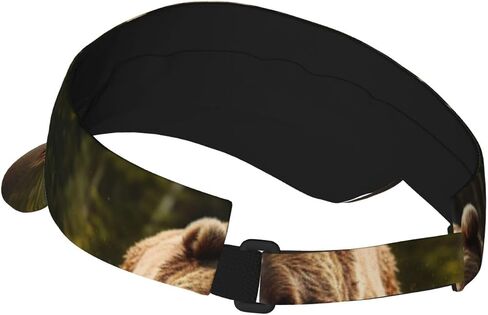 قبعات Bear Running1 الرياضية الواقية من الشمس قابلة للتعديل للجري والتنس وقبعة شمسية للنساء والرجال باللون الأسود in Kuwait