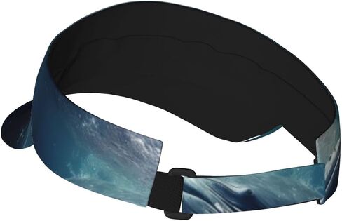 قبعات Whale2 الرياضية الواقية من الشمس قابلة للتعديل للجري والتنس وقبعة شمسية للنساء والرجال باللون الأسود in Kuwait