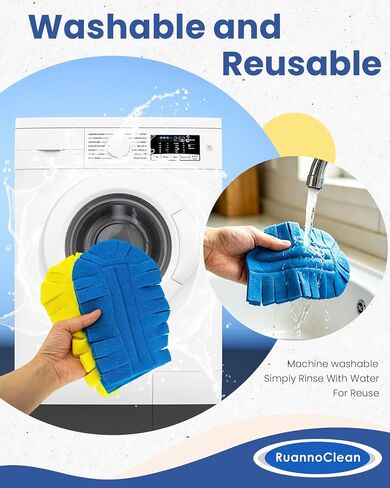 6 PCS Reusable Duster Refills Compatible with Swiffer, Washable Fleece Duster Pads 360 Heavy Duty Duster Refills for Fan, Window, Furniture, Floor Car Dust Cleaning (Handle is Not Included) in Kuwait