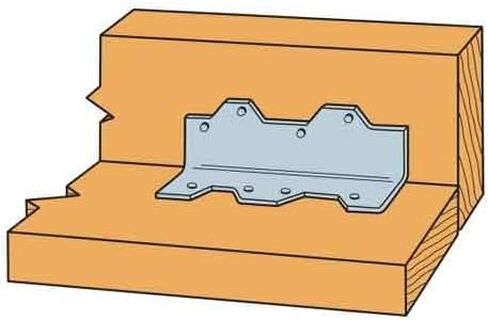 Simpson Strong-Tie L70 - L L-Shaped Angle - 7-Inch Length, 16-Gauge Steel, Zinc Galvanized Coating, Versatile Corrosion-Resistant Wood Construction Connector in Kuwait