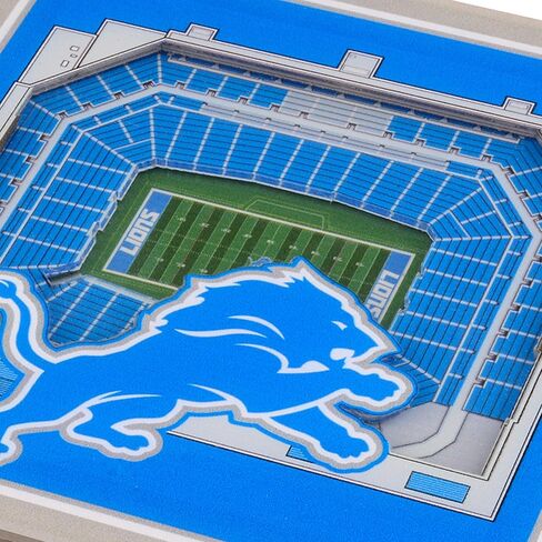 YouTheFan NFL Detroit Lions 3D StadiumView Coaster - فورد فيلد (عبوة من 12 قطعة) in Kuwait