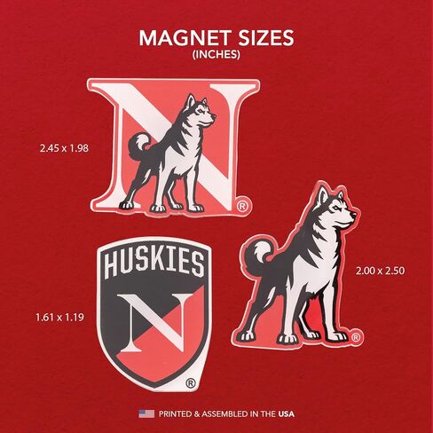 Desert Cactus Northeastern University Acrylic Magnet 3 Pack NEU Huskies Decorative Design Officially Licensed (Magnet Set A) in Kuwait