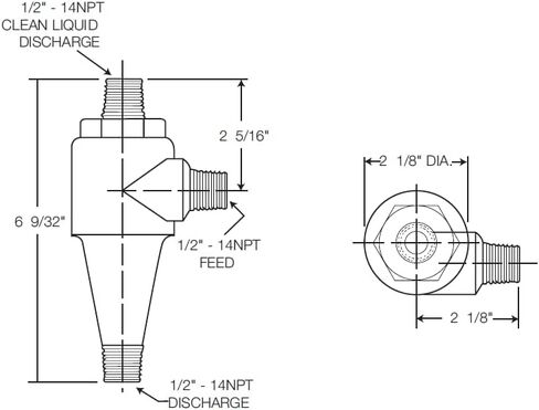 US Seal KY-1 فاصل كاشط إعصاري - لأختام المضخة in Kuwait
