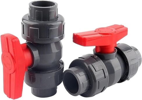 1 pcs 32/40/50/63/75/90/110 Mm Pipe PVC Union Valve Connector Water Pipe Fittings Ball Valve Agriculture Garden Irrigation(Inner dia 20mm) in Kuwait