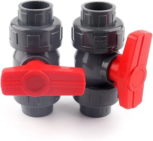 1 pcs 32/40/50/63/75/90/110 Mm Pipe PVC Union Valve Connector Water Pipe Fittings Ball Valve Agriculture Garden Irrigation(Inner dia 20mm) in Kuwait