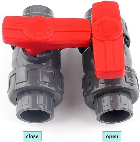 1 pcs 32/40/50/63/75/90/110 Mm Pipe PVC Union Valve Connector Water Pipe Fittings Ball Valve Agriculture Garden Irrigation(Inner dia 20mm) in Kuwait