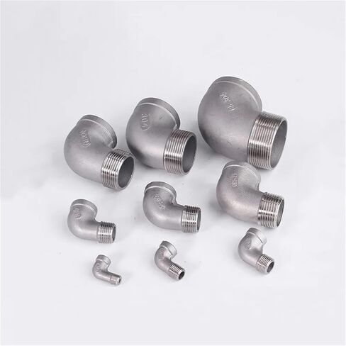 3 "bspt أنثى إلى ذكر 90 درجة الكوع 304 وصلة تركيب أنابيب الفولاذ المقاوم للصدأ (BSPT SS201) in Kuwait