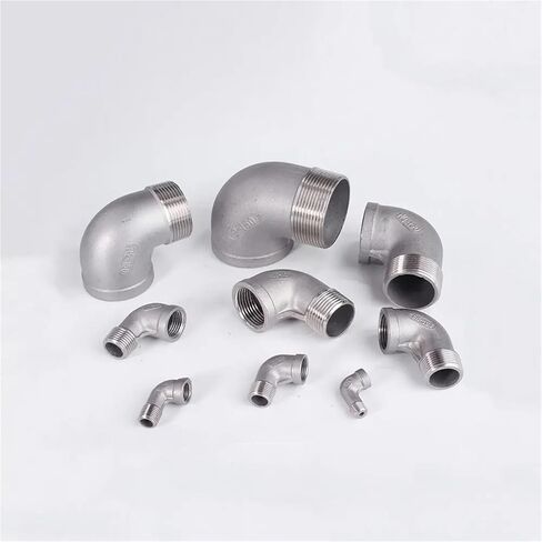 3 "bspt أنثى إلى ذكر 90 درجة الكوع 304 وصلة تركيب أنابيب الفولاذ المقاوم للصدأ (BSPT SS201) in Kuwait
