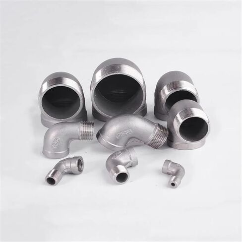 3 "bspt أنثى إلى ذكر 90 درجة الكوع 304 وصلة تركيب أنابيب الفولاذ المقاوم للصدأ (BSPT SS201) in Kuwait