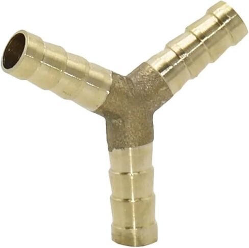 4pcs Brass 8mm 10mm Y Connector Water Splitter Tee 3-Way Pipe Quick Coupling Pipe Fittings(8mm) in Kuwait