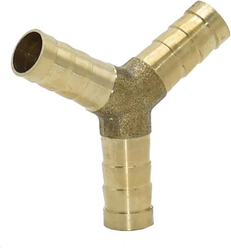4pcs Brass 8mm 10mm Y Connector Water Splitter Tee 3-Way Pipe Quick Coupling Pipe Fittings(8mm) in Kuwait
