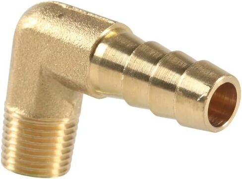 Elbow 90 Degree 1/8" 1/4" 3/8" 1/2" 3/4" NPT Male 1/4-3/4 Inch Hose Tail Brass Pipe Fitting Connector,5 pcsNPT To Hose,1l2 NPT To 1l2 Inch in Kuwait