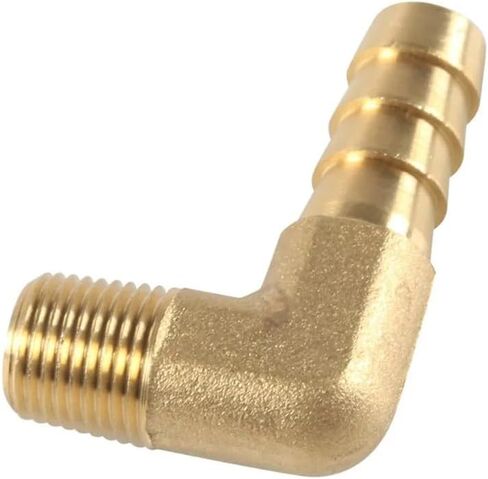 Elbow 90 Degree 1/8" 1/4" 3/8" 1/2" 3/4" NPT Male 1/4-3/4 Inch Hose Tail Brass Pipe Fitting Connector,5 pcsNPT To Hose,1l2 NPT To 1l2 Inch in Kuwait