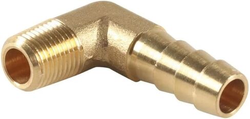 Elbow 90 Degree 1/8" 1/4" 3/8" 1/2" 3/4" NPT Male 1/4-3/4 Inch Hose Tail Brass Pipe Fitting Connector,5 pcsNPT To Hose,1l2 NPT To 1l2 Inch in Kuwait