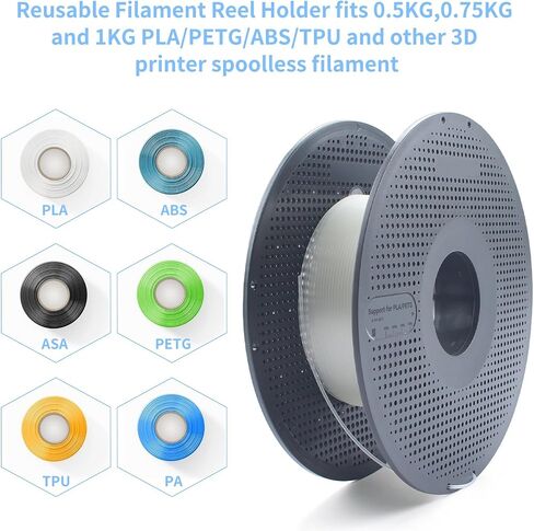 صينية خيوط قابلة للفصل من AMS متوافقة مع BambuLab X1/P1P/A1/P2S: حامل بكرة خيوط قابلة لإعادة الاستخدام بدرجة حرارة عالية لـ 500 جرام 1 كجم PLA ABS PETG TPU Spool 3D ملحقات الطابعة in Kuwait