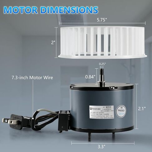8663RP 8664RP Bathroom Fan Motor Replacement & Fan Blower Wheel Assembly, Replaces JA2B104N 97017705 Motor Fits for NuTone 8663RP 8664RP 8673 8814 8814R 671RB 672RB 8832N B Unit Broan 750 751 Ser in Kuwait