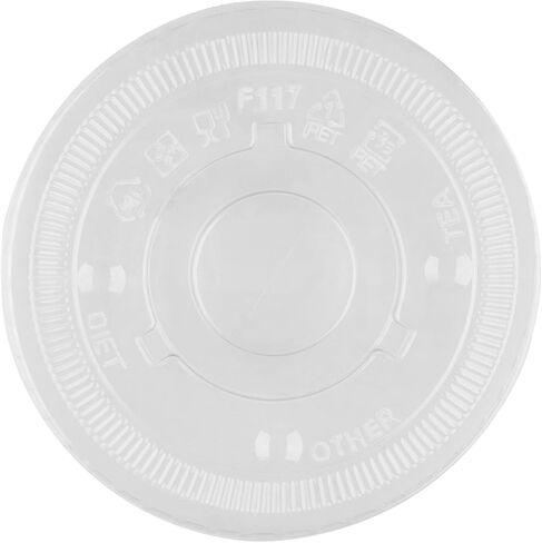 Karat C-KCL117 PET Flat Lid, Fits 42-52 oz 117mm Diameter PP/Paper Cold Cup (Pack of 600) in Kuwait