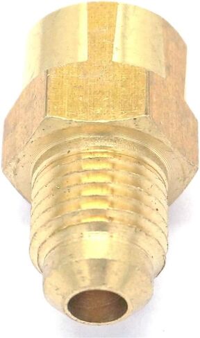 SAE ذكر 7/16 "-20 UNF Fit Tube OD 1/4" - 1/8 "NPT أنثى نحاس SAE 45 درجة وصلة أنابيب موصلات 1000 PSI، نحاس، h in Saudi Arabia