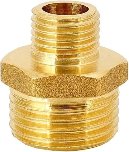 M22 M24 M26 M27 M28 M30 M35 1/2" 3/4" 1" Male Thread Brass Pipe Fitting Nipple Connector Reducer(M35x1.5-BSP3I4) in Kuwait