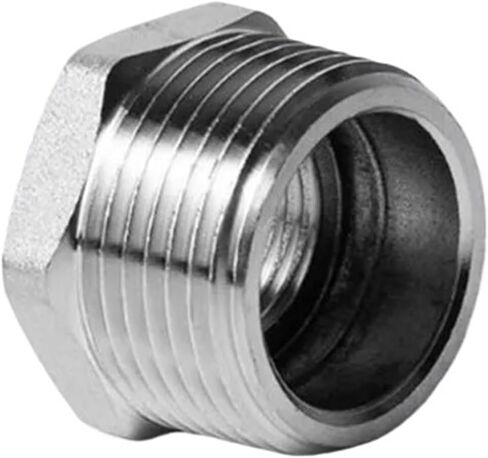 1/8" 1/4" 3/8" 1/2" 3/4" 1" 1-1/4" ذكر إلى أنثى خيط 304 جلبة مخفض من الفولاذ المقاوم للصدأ موصل تركيب الأنابيب (1.2 BSP - 1 BSP) in Kuwait