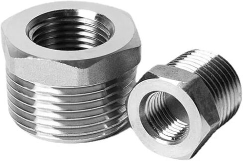 1/8" 1/4" 3/8" 1/2" 3/4" 1" 1-1/4" ذكر إلى أنثى خيط 304 جلبة مخفض من الفولاذ المقاوم للصدأ موصل تركيب الأنابيب (1.2 BSP - 1 BSP) in Kuwait