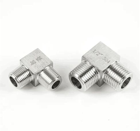 M8 M10 M12 M14 M16 M18 M20 Metric BSPP Male Thread Stainless Steel Elbow High Pressure Pipe Fitting Connector Coupler(M16x1.5 to M16x1.5) in Kuwait