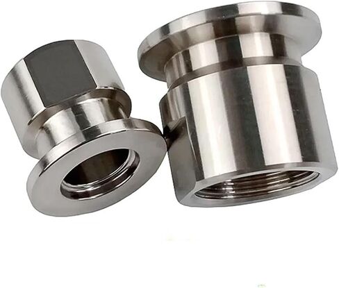 M14 M20 متري أنثى الموضوع KF16 KF25 304 الفولاذ المقاوم للصدأ KF فراغ وصلة أنابيب موصل (KF25 ، M14x1.5mm) in Kuwait
