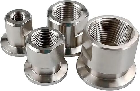 M14 M20 متري أنثى الموضوع KF16 KF25 304 الفولاذ المقاوم للصدأ KF فراغ وصلة أنابيب موصل (KF25 ، M14x1.5mm) in Kuwait