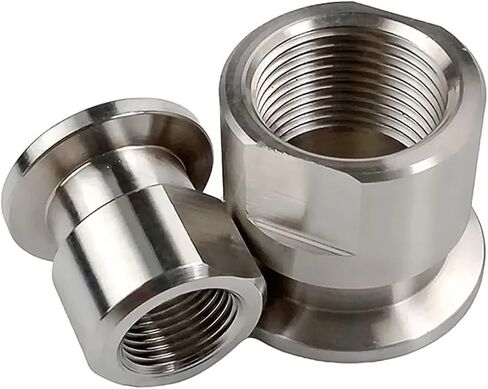 M14 M20 متري أنثى الموضوع KF16 KF25 304 الفولاذ المقاوم للصدأ KF فراغ وصلة أنابيب موصل (KF25 ، M14x1.5mm) in Kuwait