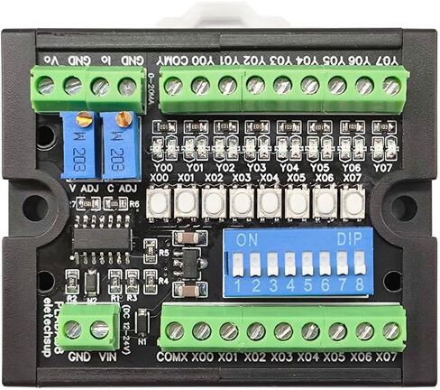 لوحة تصحيح محاكاة MCU PLC 0-10 فولت 4-20MA مخرج ADC DAC وحدة اختبار NPN PNP DI-DO لـ Arduino ESP32 Raspberry pi Micro: بت (مع صندوق السكك الحديدية) in Kuwait