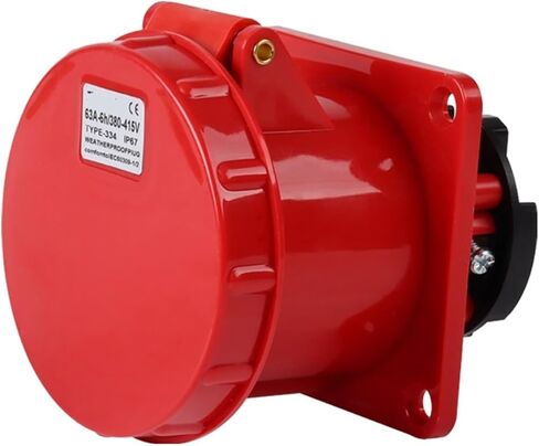 ZQ-334 مقبس الطيران 4 ثقوب 63A4X63A مقاوم للماء IP67 صناعي مخفي in Kuwait