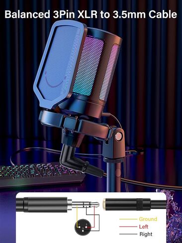 كابل محول الزاوية اليمنى XLR إلى 1/8، كابل صوت ستيريو أنثى 90 درجة XLR إلى 3.5 مم TRS أنثى لميكروفون خلاط مكبر الصوت (0.3 متر/1 قدم) in Kuwait