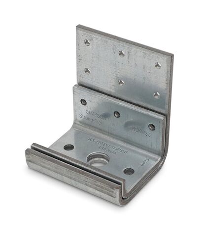 Simpson Strong-Tie RCKW3-R10 Kneewall Connector Clip - 3-in. Length, 171 mil Thickness, Zinc Galvanized 7-Gauge Steel Construction, Large Diameter Anchor Holes (10-Qty) in Kuwait