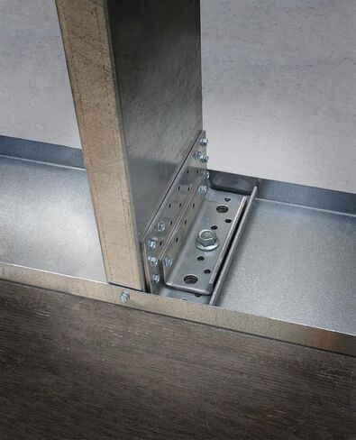 Simpson Strong-Tie RCKW3-R10 Kneewall Connector Clip - 3-in. Length, 171 mil Thickness, Zinc Galvanized 7-Gauge Steel Construction, Large Diameter Anchor Holes (10-Qty) in Kuwait