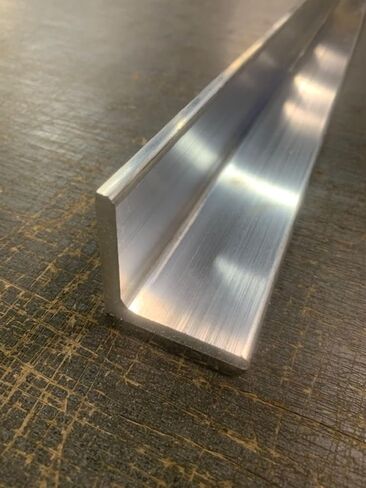 1/4" Aluminum Angle x 2" x 2" x 36" Long, 6061 Aluminum in Kuwait