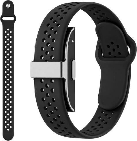 سوار سيليكون BlackPro متوافق مع Hume Band 1.0، حزام بديل قابل للتنفس لحزام Hume Band مع قفل قابل للتعديل، سوار معصم رياضي ناعم مقاوم للماء للنساء والرجال in Kuwait