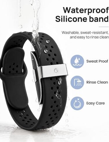 سوار سيليكون BlackPro متوافق مع Hume Band 1.0، حزام بديل قابل للتنفس لحزام Hume Band مع قفل قابل للتعديل، سوار معصم رياضي ناعم مقاوم للماء للنساء والرجال in Kuwait