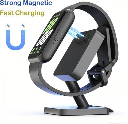 Charger Dock for Galaxy Fit 3, Magnetic Charging Stand Base with 3.3 Feet Charger Cable, Portable Charge Station Only Compatible with Galaxy Fit 3 Smartwatch in Kuwait