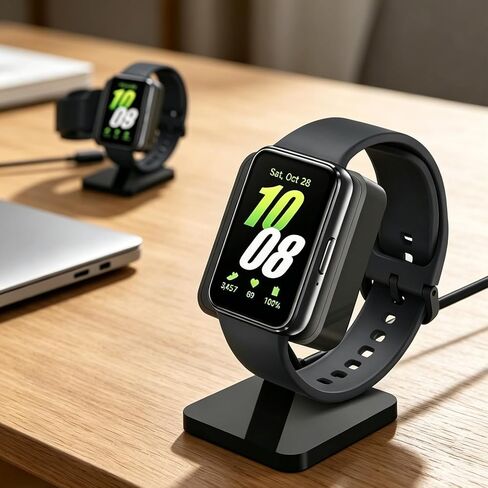Charger Dock for Galaxy Fit 3, Magnetic Charging Stand Base with 3.3 Feet Charger Cable, Portable Charge Station Only Compatible with Galaxy Fit 3 Smartwatch in Kuwait