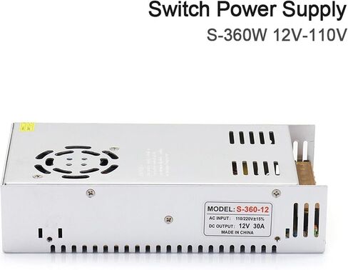 360 واط تبديل التيار الكهربائي S-360W DC12V-110V إخراج واحد لآلة الليزر (36 فولت 22A) in Kuwait