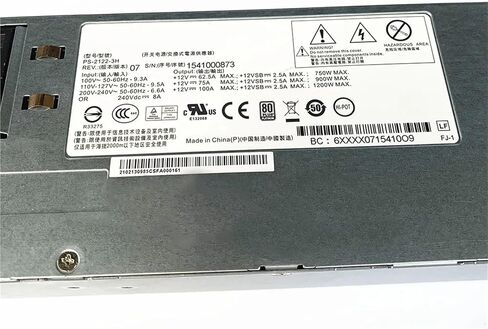 مصدر طاقة الخادم لـ X6000 RH321V2 2288HV2 PS-2122-3H 1200W in Kuwait