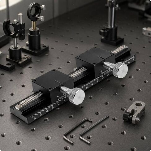 Dovetails Linear Stage Fine Adjustment Dovetails Stable Structure Linear, LWX40-L150, Length 150mm, Travel 110mm, Load 29.4N 3kgf, Weight 0.33kg in Kuwait