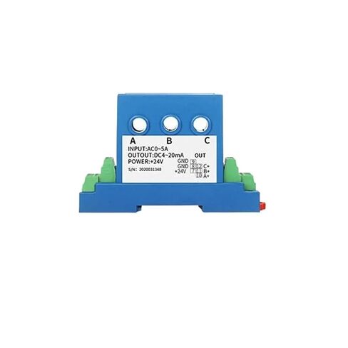 Split core Three Phase ac Current Transmitter with 3 Analog Output Hall dc Current Sensor 0-60A AC(0-20A AC,DC 24V) in Kuwait