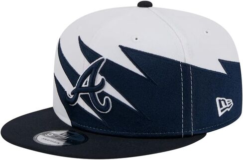 قبعة Jagged 9FIFTY Snapback لمحبي Atlanta Braves من New Era in Kuwait