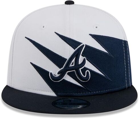 قبعة Jagged 9FIFTY Snapback لمحبي Atlanta Braves من New Era in Kuwait