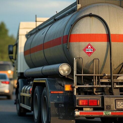 10 عبوات 1075 لافتة من الدرجة 2 غاز قابل للاشتعال 10.75 × 10.75 بوصة | متوافق مع DOT Hazmat، ملصقات المخاطر، الفينيل، ذاتية اللصق، التصاق قوي، ملصقات أمان لتخزين مناولة الشحن in Kuwait