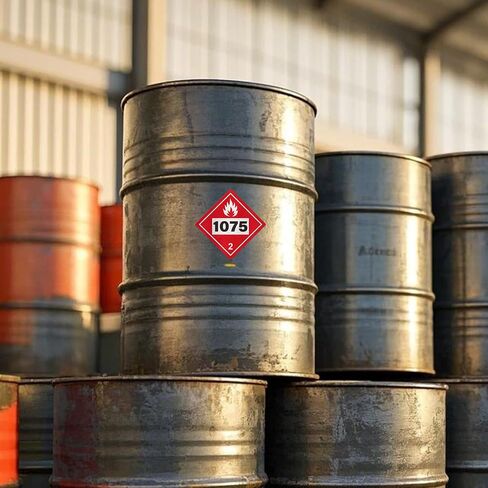 10 عبوات 1075 لافتة من الدرجة 2 غاز قابل للاشتعال 10.75 × 10.75 بوصة | متوافق مع DOT Hazmat، ملصقات المخاطر، الفينيل، ذاتية اللصق، التصاق قوي، ملصقات أمان لتخزين مناولة الشحن in Kuwait