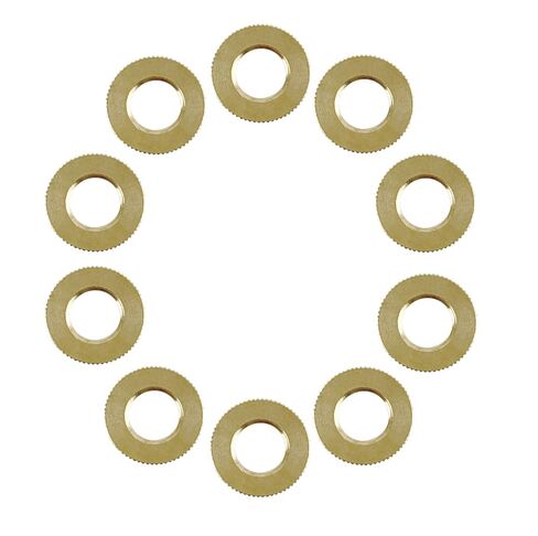 صامولة مستديرة مخرشة من النحاس من National Artcraft تناسب أنبوب المصباح القياسي 1/8 IP - (10/عبوة) in Kuwait