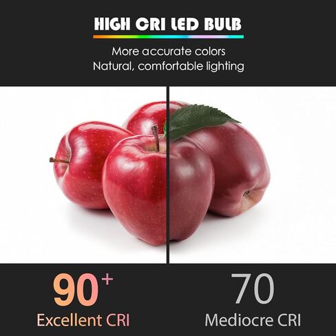 Maelsrlg A19 مصابيح LED مكافئة 60 وات، 90 CRI، قابلة للتعتيم، أبيض دافئ 3000K، 760 لومن، قاعدة E26، 120 فولت، 8 وات لمبات LED لغرفة النوم وغرفة المعيشة، 8 عبوات in Kuwait