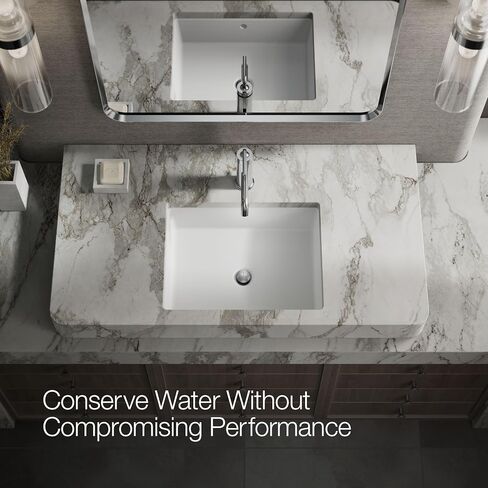 KOHLER K-14402-4A-CP Purist® صنبور حوض الحمام بمقبض واحد، مقبض رافعة مستقيمة، صنابير الحمام، 1.2 GPM، كروم مصقول in Kuwait
